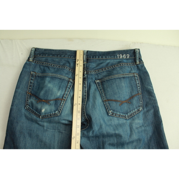 Gap 1969 Men Blue Jeans Bootcut Denim Size 36X36 - Picture 8 of 11